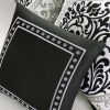 California King size 5-Piece Black White Damask Comforter Set