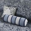 California King 12-piece Reversible Microfiber Comforter Set Navy Blue White