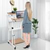 Multifunction Adjustable Height Mobile Stand-Up Computer Desk Work Station