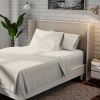 Full size Ivory Beige Off-White Cream Color Certified Organic Cotton Sheet Set