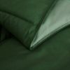 Full/Queen Traditional Microfiber Reversible 3 Piece Comforter Set in Green