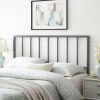 Full size Modern Classic Grey Metal Headboard