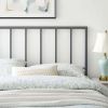 Full size Modern Classic Grey Metal Headboard