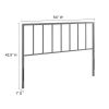 Full size Modern Classic Grey Metal Headboard