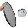 36 Inch Round Bathroom Vanity Wall Mirror Frame Matte Black