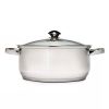 5-Quart Stainless Steel Dutch Oven with Glass Lid