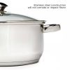 5-Quart Stainless Steel Dutch Oven with Glass Lid