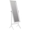 Modern Full Length Freestanding Bedroom Floor Cheval Mirror in White