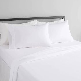 Queen 4-Piece Egyptian 100-Percent Cotton 1000 Thread Count Sheet Set - White