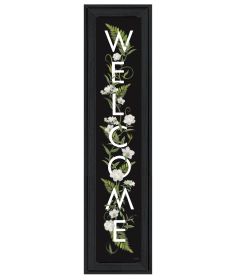 "Welcome Sign I" by House Fenway, Ready to Hang Framed Print, Black Frame