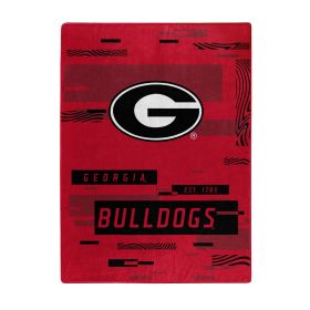 GEORGIA OFFICIAL NCAA "Digitize" Raschel Throw Blanket; 60" x 80"