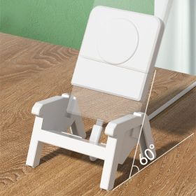 Bracket Loudspeaker Small Chair Wireless Charger (Option: White-15W Type C Port)