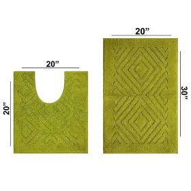 Trier Collection (Color: Green, size: 2 Piece Set (20" x 20" | 20" x 30"))