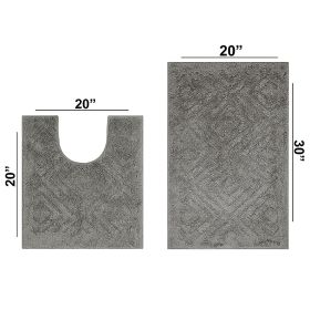 Trier Collection (Color: Gray, size: 2 Piece Set (20" x 20" | 20" x 30"))