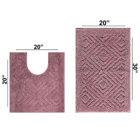 Trier Collection (Color: Rose, size: 2 Piece Set (20" x 20" | 20" x 30"))