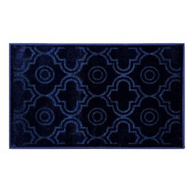 Arya Collection (Color: Navy, size: 20" x 34" Rectangle)