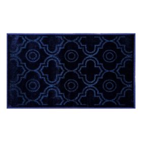 Arya Collection (Color: Navy, size: 26" x 42" Rectangle)