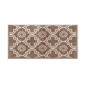 Arya Collection (Color: Taupe, size: 60" x 96" Rectangle)