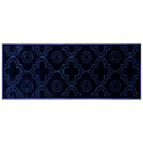 Arya Collection (Color: Navy, size: 96" x 120" Rectangle)