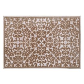 Myla Collection (Color: Taupe, size: 60" x 96" Rectangle)