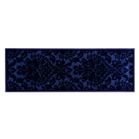 Nyla Collection (Color: Navy, size: 20" x 60" Runner)