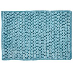 Alma Collection (Color: Aqua, size: 17" x 24" Rectangle)