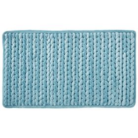 Christa Collection (Color: Aqua, size: 20" x 32" Rectangle)