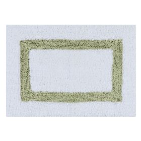 Hotel Collection (Color: White/Sage, size: 17" x 24" Rectangle)