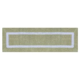 Hotel Collection (Color: Sage/White, size: 20" x 60" Rectangle)