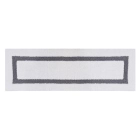 Hotel Collection (Color: White/Gray, size: 20" x 60" Rectangle)