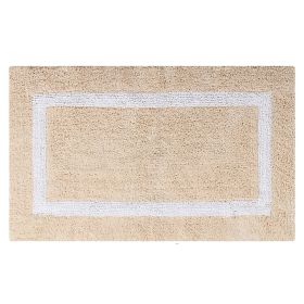 Hotel Collection (Color: Sand/White, size: 21" x 34" Rectangle)