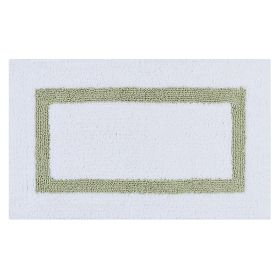 Hotel Collection (Color: White/Sage, size: 21" x 34" Rectangle)