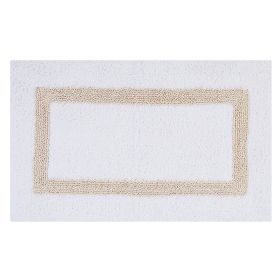 Hotel Collection (Color: White/Sand, size: 21" x 34" Rectangle)