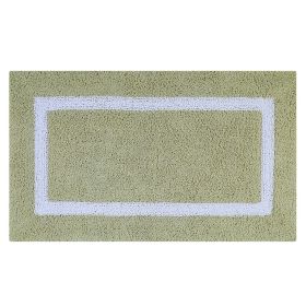 Hotel Collection (Color: Sage/White, size: 24" x 40" Rectangle)