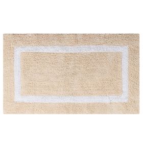 Hotel Collection (Color: Sand/White, size: 24" x 40" Rectangle)