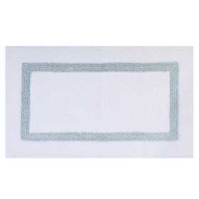 Hotel Collection (Color: White/Blue, size: 24" x 40" Rectangle)