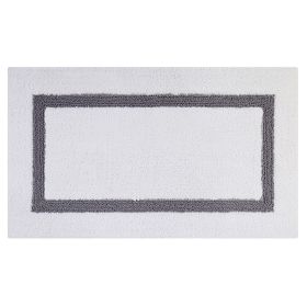 Hotel Collection (Color: White/Gray, size: 24" x 40" Rectangle)