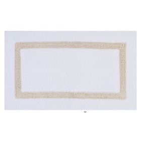 Hotel Collection (Color: White/Sand, size: 24" x 40" Rectangle)