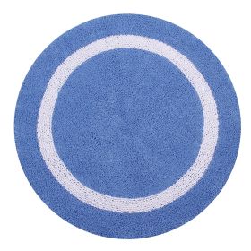 Hotel Collection (Color: Blue/White, size: 30" Round)