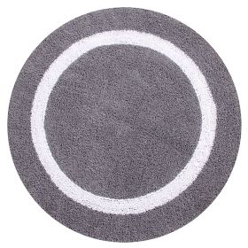 Hotel Collection (Color: Gray/White, size: 30" Round)