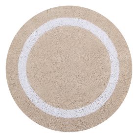 Hotel Collection (Color: Sand/White, size: 30" Round)