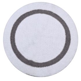 Hotel Collection (Color: White/Gray, size: 30" Round)