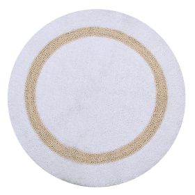 Hotel Collection (Color: White/Sand, size: 30" Round)