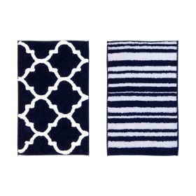 Marrakesh Collection (Color: Navy, size: 24" x 40" Rectangle)