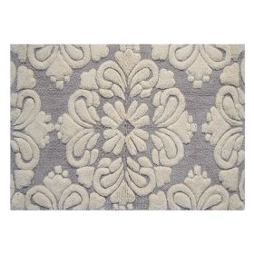 Medallion Collection (Color: Gray/Natural, size: 17" x 24" Rectangle)