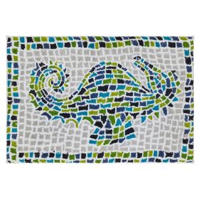 Ocean Collection (Color: Mosaic, size: 24" x 36" Rectangle)