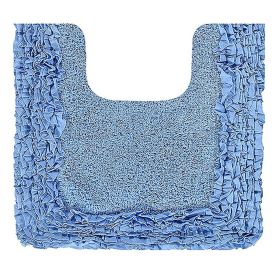 Shaggy Border Collection (Color: Blue, size: 20" x 20" Contour)