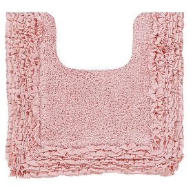 Shaggy Border Collection (Color: Pink, size: 20" x 20" Contour)