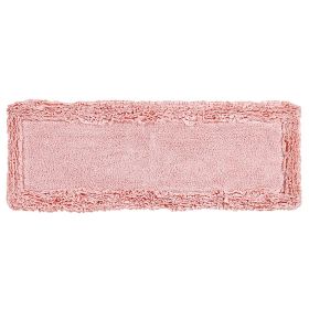 Shaggy Border Collection (Color: Pink, size: 20" x 60" Rectangle)