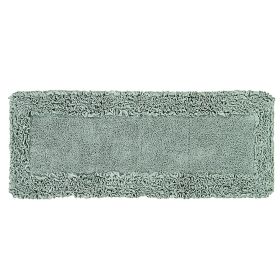 Shaggy Border Collection (Color: Sage, size: 20" x 60" Rectangle)